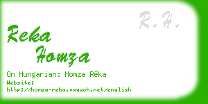 reka homza business card